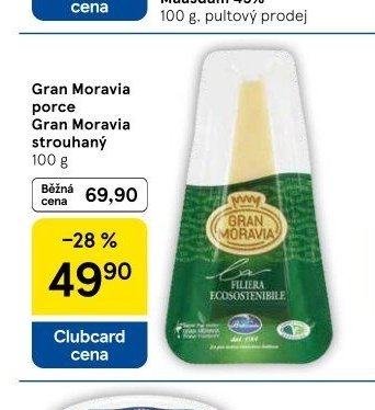 Gran Moravia porce, Gran Moravia strouhaný