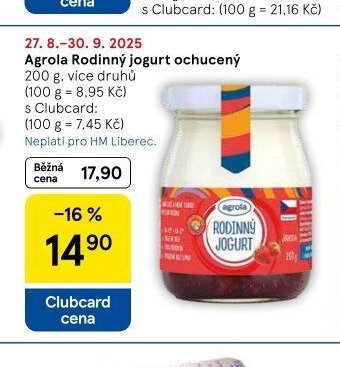 Agrola Rodinný jogurt ochucený