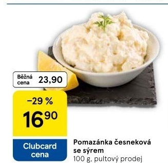 Česneková pomazánka se sýrem