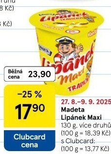 Dezert Lipánek Madeta