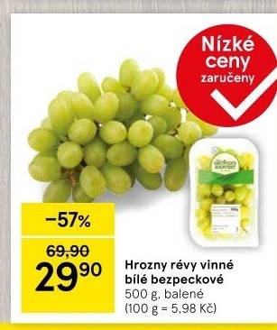 Hrozny bílé bezsemenné The Grower'