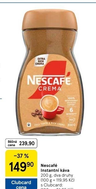 Instantní kávy Nescafé