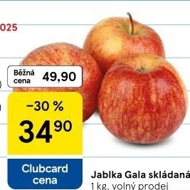 Jablka červená Gala