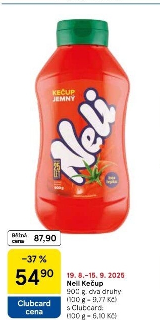 Kečup bez lepku Neli