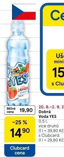 Ochucená voda dětská YESs