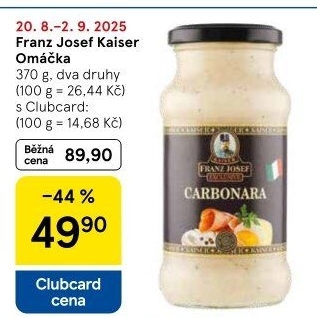 Omáčky na těstoviny Exclusive Franz Josef Kaiser