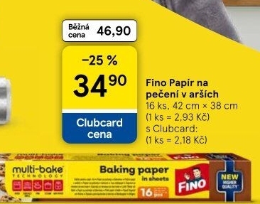 Papír na pečení Fino