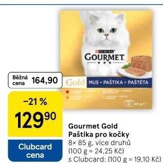 Paštika pro kočky Gold Gourmet Purina