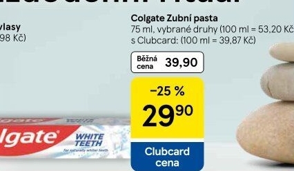 Pasty na zuby Colgate