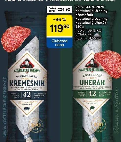 Salám Uherák kostelecký Kostelecké uzeniny