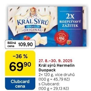 Sýr Hermelín Král sýrů