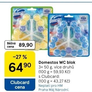 WC bloky Domestos