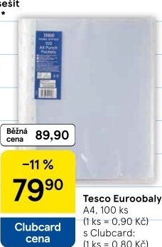 Euroobaly A4 Tesco