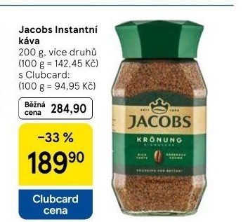 Instantní kávy Jacobs