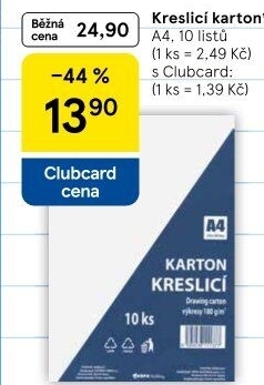 Kreslicí karton A4