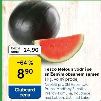 Meloun vodní Tesco