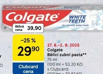 Pasta na zuby bělicí White Teeth Colgate
