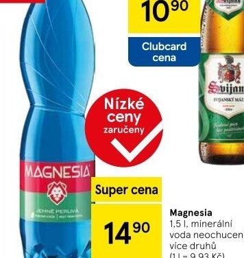 Přírodní voda Magnesia