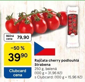Rajčata cherry keříková Čerstvě utrženo