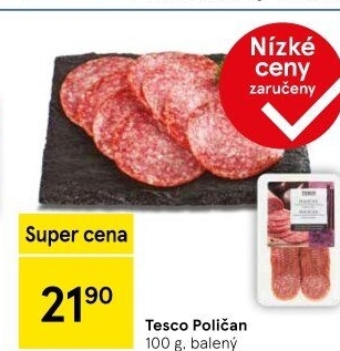 Salám Poličan Tesco