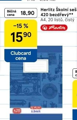 Školní sešit A4 Herlitz