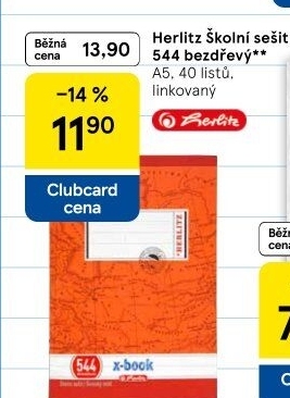 Školní sešit A5 Herlitz