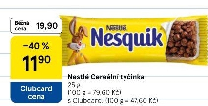 Tyčinka cereální Nestlé