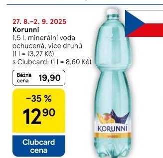 Voda ochucená Korunní