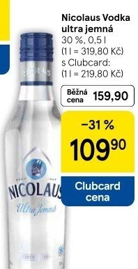 Vodka ultra jemná St. Nicolaus