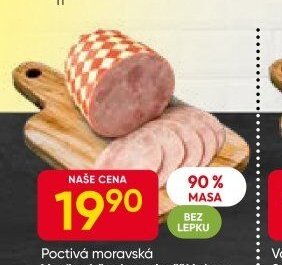 Poctivá moravská vepřová šunka