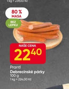 Prantl Debrecínské párky