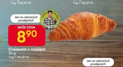 Croissant s máslem