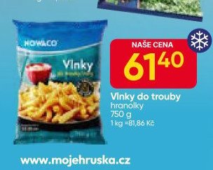 Vinky do trouby hranolky