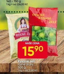 Kysané zelí různé druhy