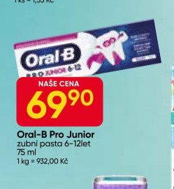 Oral-B Pro Junior zubní pasta
