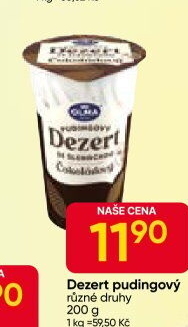 Dezert pudink se šlehačkou Olma