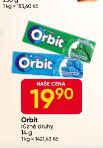 Žvýkačky Orbit