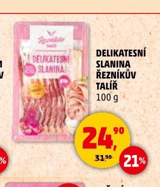 Delikatesní slanina Řezníkův talíř