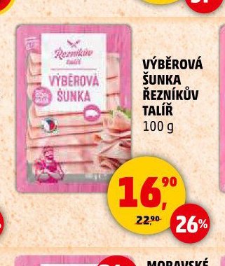 Výběrová šunka Řezníkův talíř