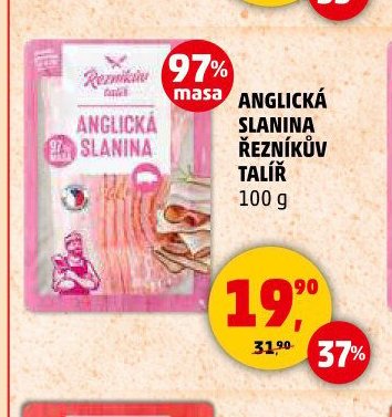 Anglická slanina Řezníkův talíř
