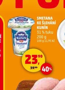 Kunín Smetana ke šlehání 31 % tuku 200 g