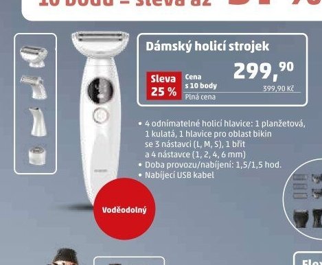 Dámský holicí strojek