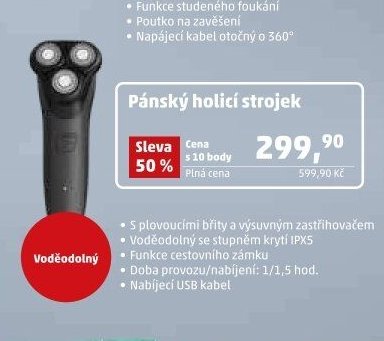 Pánský holicí strojek