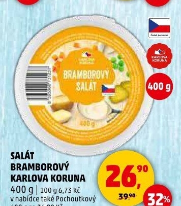 Bramborový salát Karlova Koruna