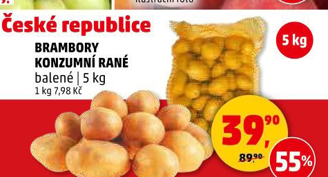 Brambory konzumní rané