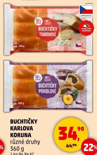 České buchtičky Karlova Koruna