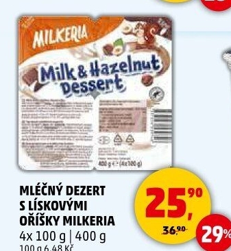 Dezert mléčný Milkeria