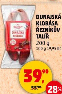 Dunajská klobása Řezníkův talíř