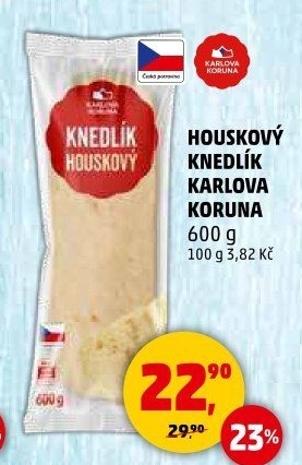 Knedlík houskový Karlova Koruna