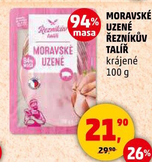 Moravské maso uzené Řezníkův talíř